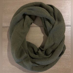 JCrew Olive Green Knotted Infinity Scarf